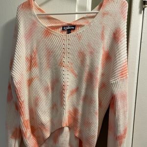 Tie dye knit women’s sweater